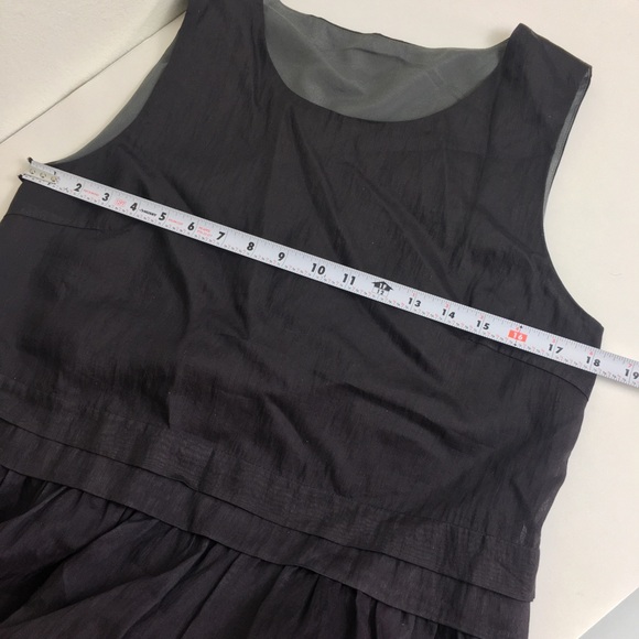 Fibfix Ombre Sleeveless Midi Dress Lyocell Linen Blend Ethereal Fairy Modern - Picture 12 of 14